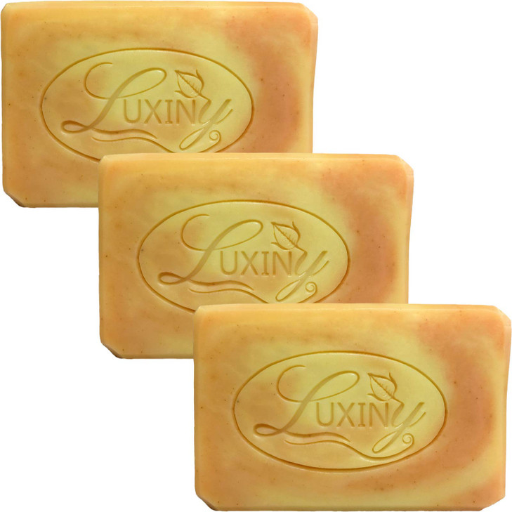 Luxiny Orange Patchouli Handmade Soap Bar for Bath and Body is Palm Oil Free Moisturizing Natural Vegan Castile Soap wit