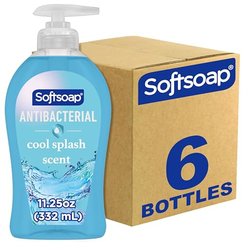 Softsoap Clean Protect Antibacterial Liquid Hand Soap Cool Splash Hand Soap 1125 Ounce 6 Pack