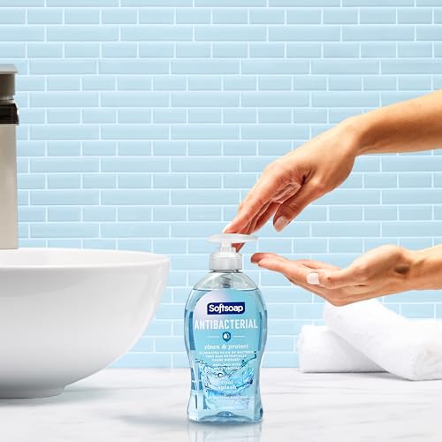 Softsoap Clean Protect Antibacterial Liquid Hand Soap Cool Splash Hand Soap 1125 Ounce 6 Pack