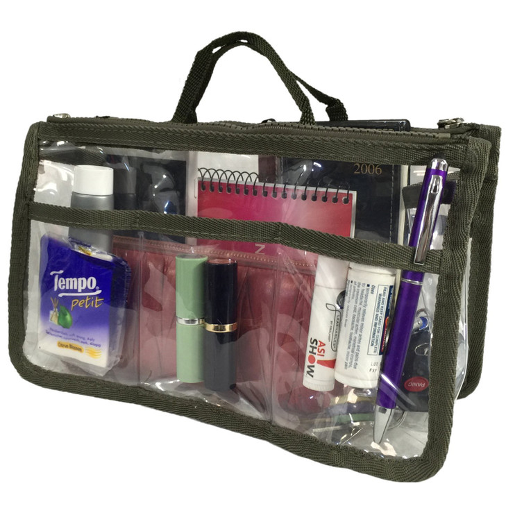Q Girl Cosmetic Purse Make-up Organizer | Clear PVC w/Zippers online at globaldelivered