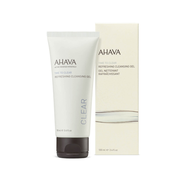 AHAVA Cleanse Refreshing Cleansing Gel Soapless Cleanser Refresher Tones Washoff Makeup Dirt Impurity Enriched with Excl
