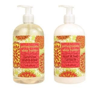 Greenwich Bay Trading Company Botanical Collection Bundle Pomegranate Shea Butter 16 Ounce Shea Butter Lotion 16 Ounce H