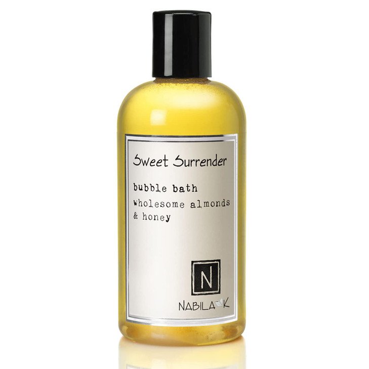 Sweet Surrender Bubble Bath with Almond Honey Scent by Nabila K Essential Oils with Natural Ingredients for Sensitive Sk