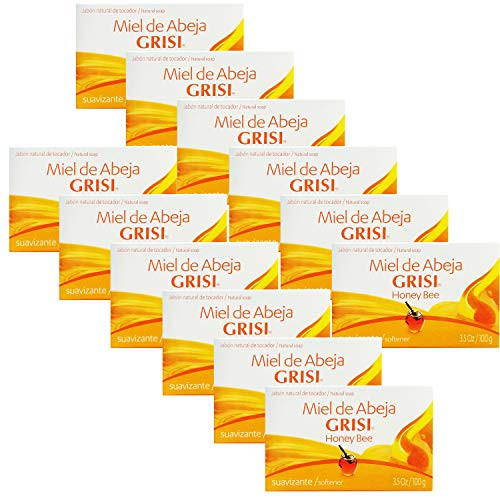 12pk Honey Bee Soap Jabon Miel de Abeja Grisi 35 Oz X 12 Units by Grisi