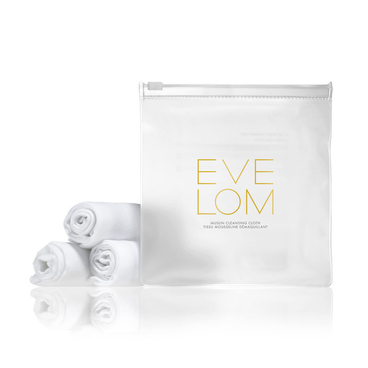 Eve Lom Muslin Cloth Facial Cleansing Cloth for Gentle Skin Exfoliation 100 Cotton Machine Washable Suitable for All Ski