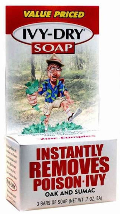 Ivydry Soap Instantly Removes PoisonIvy Oak and Sumac 3 Bars of Soap 07 Oz Each
