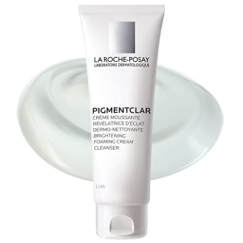 La RochePosay Pigmentclar Brightening Face Cleanser Exfoliating Face Wash with LHAs Dark Spot Remover and Skin Tone Brig
