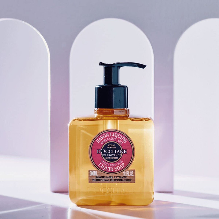 LOCCITANE Shea Rose Liquid Soap 1010 fl oz
