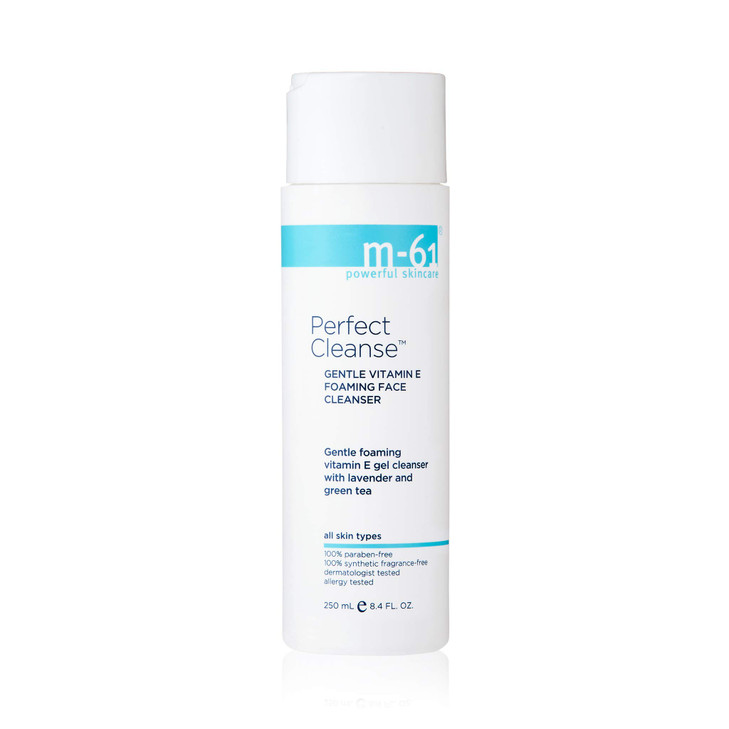 m61 Perfect Cleanse Daily Gentle Foaming Gel Cleanser With Vitamin E Lavender Green Tea For All Skin Types Dermatologist