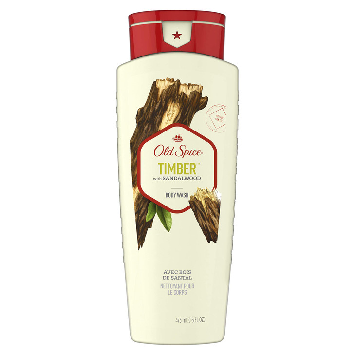 Old Spice Timber Body Wash Sandalwood 16 Oz Packaging May Vary