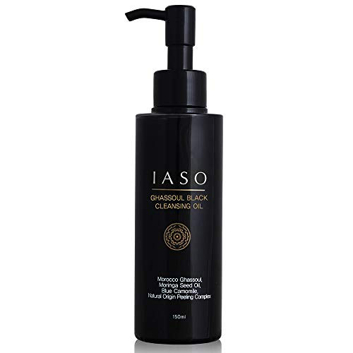 IASO Ghassoul Black Cleansing Oil Makeup Remover Cleansing Blackheads and Dead Skin Moisturizing Korean Skin Care 507 oz