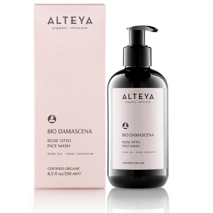 Alteya Organics Face Wash USDA Certified Organic Skin Care 85 Fl Oz250 mL Bio Damascena AwardWinning Face Cleanser With