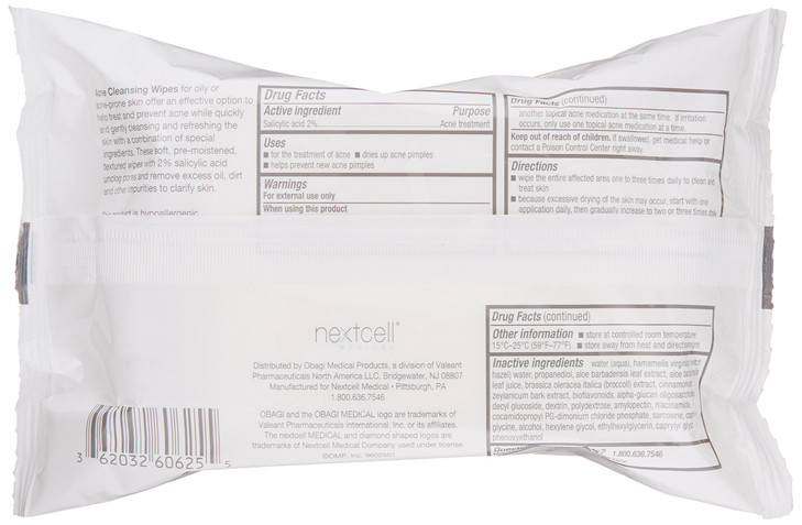 SUZANOBAGIMD On the Go Cleansing Wipes for Oily or Acne Prone Skin 25 count