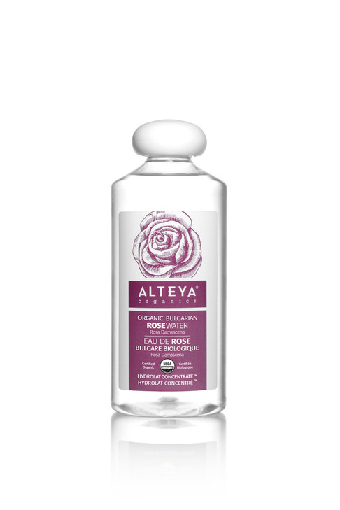 Alteya Organics Rose Water Toner 17 Fl Oz500mL USDA Certified Organic Bulgarian Rosa Damascena Hydrosol Natural Hydratin