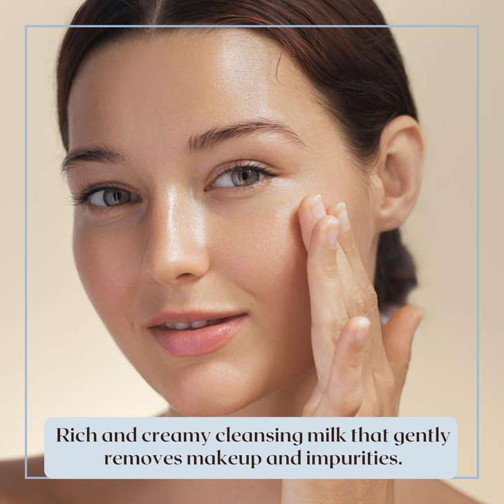 AyurMedic Vacha Facial Cleanser Rich Cleansing Milk for Dry Sensitive Skin Gently Removes Makeup Dirt Oil and Impurities