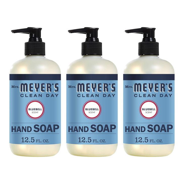 Mrs Meyers Clean Day Liquid Hand Soap Bluebell 125 Fl Oz Pack of 3