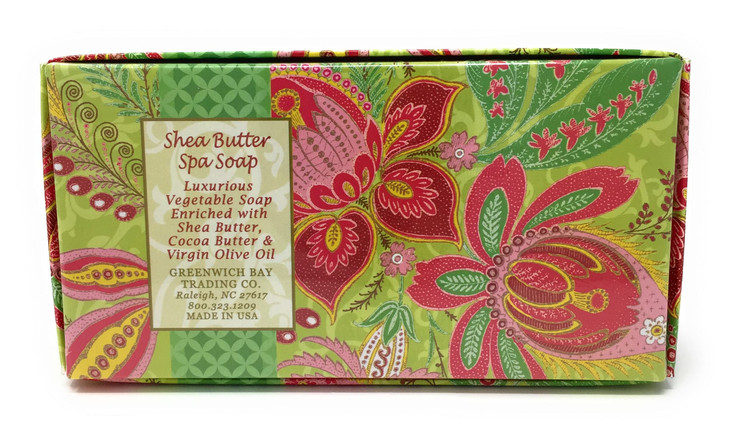 Greenwich Bay Trading Co Shea Butter Spa Soap 129 Ounce Passion Flower and Olive Oil 3 Pack