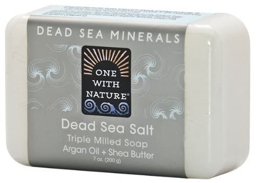 One With Nature Dead Sea Mineral Soap Dead Sea Salt 7Ounces Pack of 6