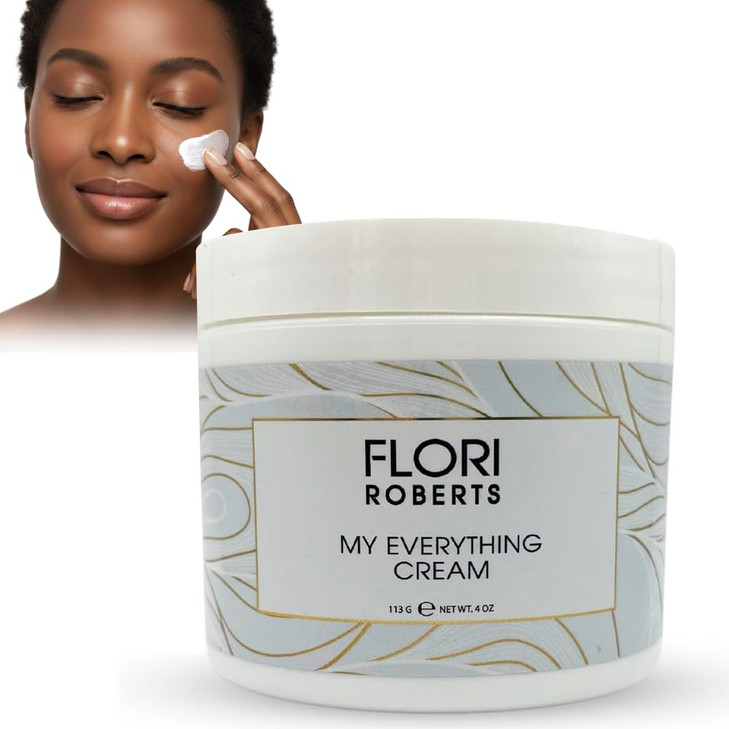 Flori Roberts My Everything Crme Moisturizer for Face Eyes and Throat AntiWrinkle and Skin Firming Facial Cream 4oz