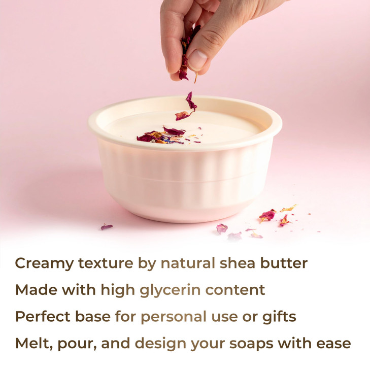 velona 5 LB Shea Butter Melt and Pour Soap Base SLSSLES free Natural Bars for The Best Result for SoapMaking