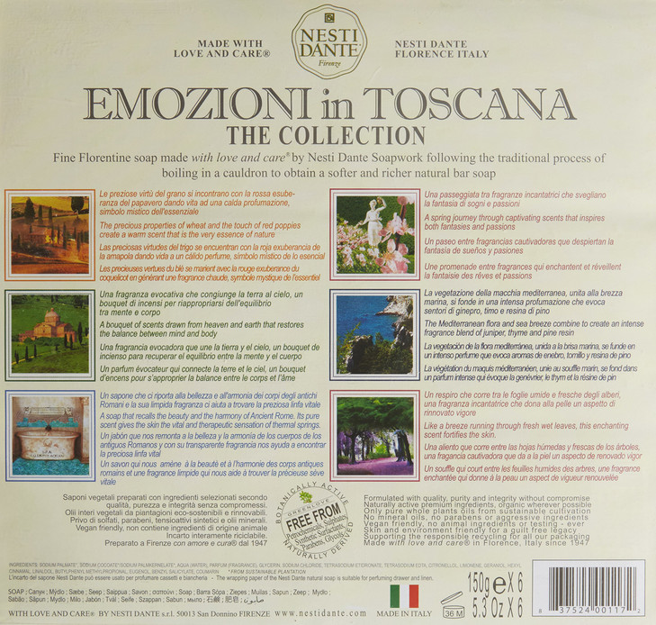 Nesti Dante Emozioni in Toscana Soap Collection 6 x 150g