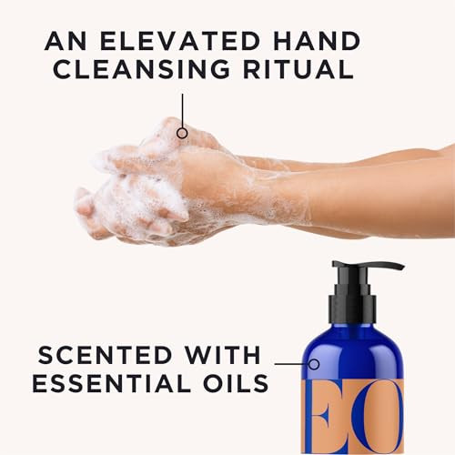EO Liquid Hand Soap 12 Ounce Pack of 3 Orange Blossom and Vanilla Organic PlantBased Gentle Cleanser with Pure Essential