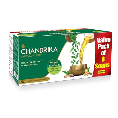 Chandrika Ayurvedic Soap 125g Pack Of 6