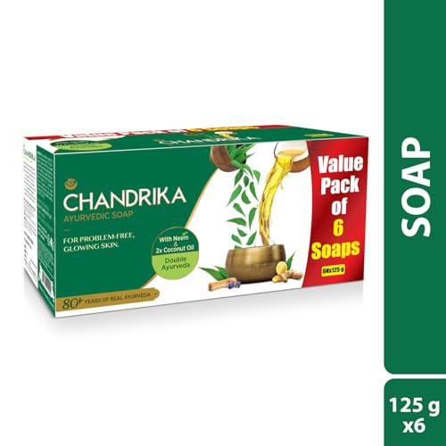 Chandrika Ayurvedic Soap 125g Pack Of 6