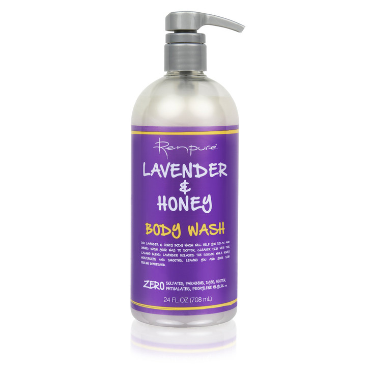 Renpure Lavender Honey Body Wash 24 Oz pack Of 3