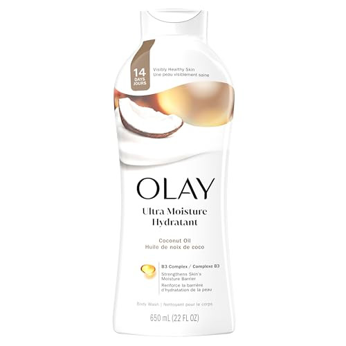 Olay Body Wash for Women Ultra Moisture 24hr Moisturizing Hydrating Refreshing B3 Vitamin Complex Free of Parabens Phtha
