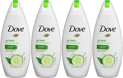 Dove Go Fresh Cool Moisture Fresh Touch Body Wash Cucumber and Green Tea 169 Oz 500 Ml Pack of 4 International Version