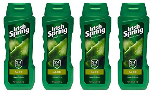 Irish Spring Body Wash Aloe Vera 18 Fl Oz Pack of 4