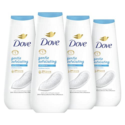 Dove Body Wash Gentle Exfoliating With Sea Minerals 4 Count Instantly Reveals Visibly Smoother Skin Cleanser That Effect