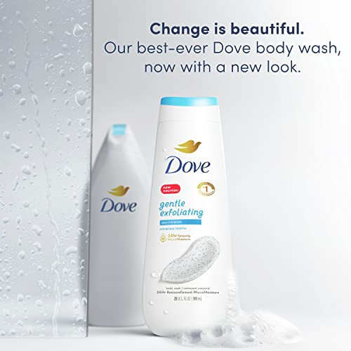 Dove Body Wash Gentle Exfoliating With Sea Minerals 4 Count Instantly Reveals Visibly Smoother Skin Cleanser That Effect