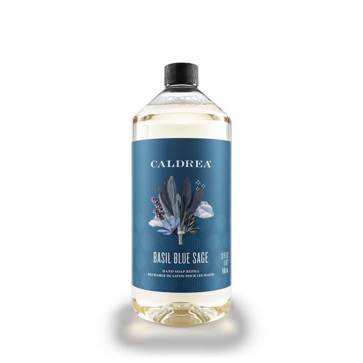 Caldrea Hand Soap Refill Aloe Vera Gel Olive Oil and Essential Oils to Cleanse and Condition Ginger Pomelo Scent 32 oz