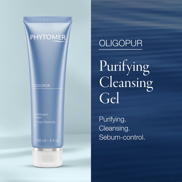 Phytomer Oligopur Purifying Cleansing Gel Skin Balancing Oil Absorbing Face Cleanser Energizing Face Wash Prevents Dull