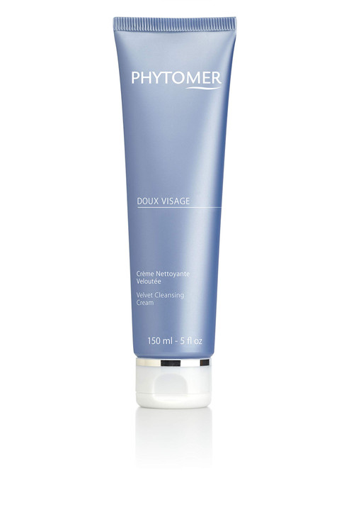 Phytomer Doux Visage Velvet Facial Cleansing Cream Gentle Facial Cleanser Makeup Remover For Soft Hydrated Skin Safe Nat