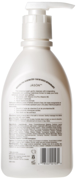 Jason Shower Body Wash Rosewater 30 Fl Oz Pack of 2