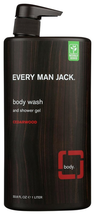 Every Man Jack Mens Body Wash 33ounce Twin Pack 2 Bottles Included Naturally Derived Parabensfree Pthalatefree Dyefree a