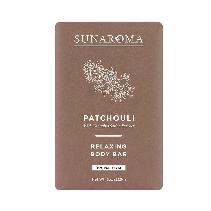 Sunaroma Soap Bar Patchouli 8 Ounce 236ml 6 Pack