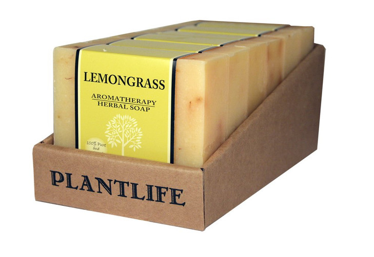 Plantlife Lemongrass 6pack Bar Soap Moisturizing and Soothing Soap for Your Skin Hand Crafted Using PlantBased Ingredien
