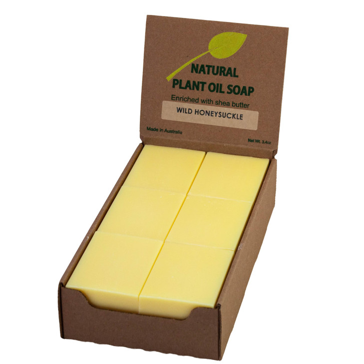 Honeysuckle Scented Natural Soap Bars 12 Bars 35oz Moisturizing French Triple Milled Soap Bars Enriched with Shea Butter