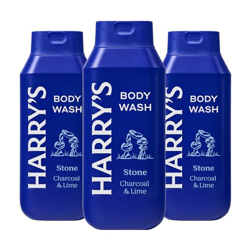 Harrys Mens Body Wash Shower Gel Stone 16 Fl Oz Pack of 3