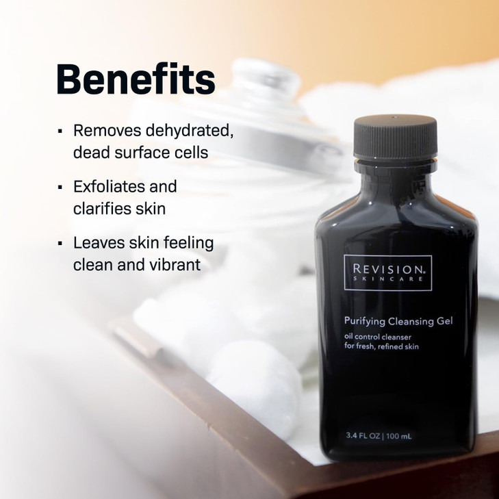 Revision Skincare Purifying Cleansing Gel with Salicylic Acid Concentrated Exfoliating Daily Face Wash for Oily Skin 34