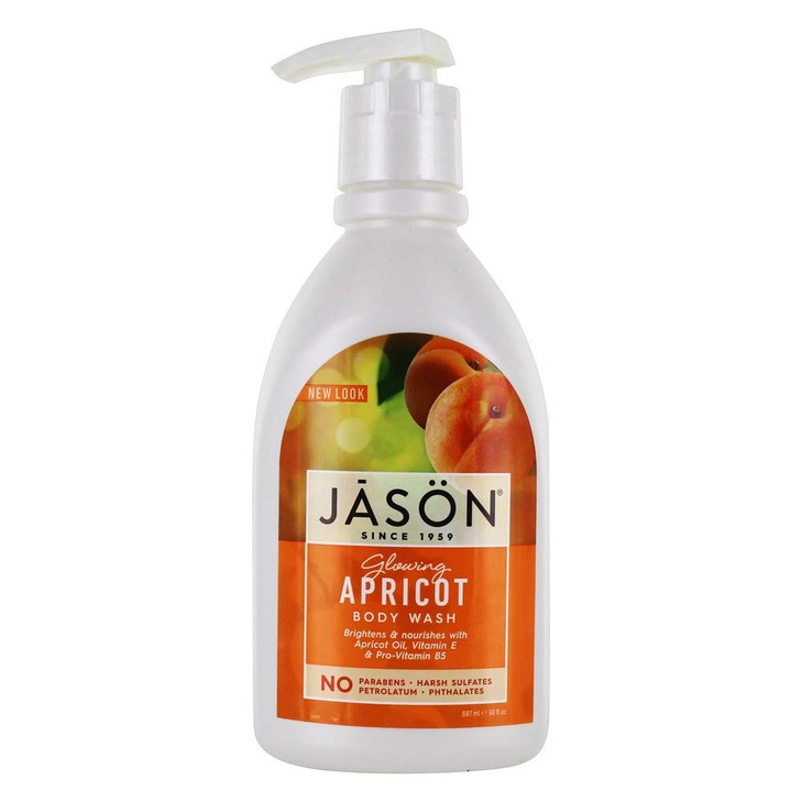 Jason Natural Products Apricot Satin Shower Body Wash 30 Fl Oz 3 Count Pack of 1