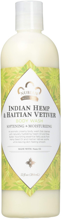 Nubian Heritage Indian Hemp Body Wash Indian Hemp 13 OZ Pack of 3