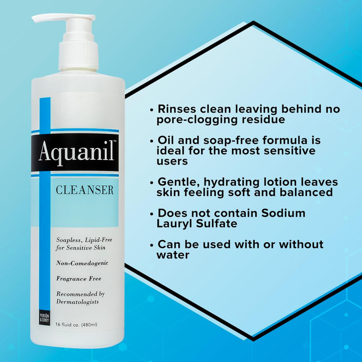 Person Covey Aquanil Cleanser LipidFree Sensitive Skin Cleanser NonComedogenic Gentle Cleanser Soap Free Cleanser with 7