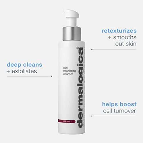 Dermalogica Skin Resurfacing Cleanser DualAction AntiAging Exfoliating Face Wash and Cleanser Smoothes Skin with Lactic