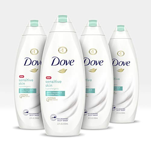 Dove Body Wash For Softer and Smoother Skin Sensitive Skin Hypoallergenic and Sulfate Free Body Wash 22 oz 4 Count