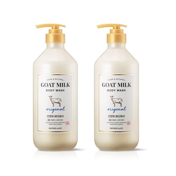SHOWERMATE AEKYUNG Premium Goat Milk Body Wash Original For Smooth Sensitive Skin NonIrritation Mostiurizing PH Balancin